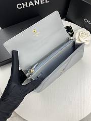 Chanel 19 Long Flap Wallet Gray AP0955 size 19.5x10x2.5 cm - 6