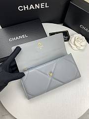 Chanel 19 Long Flap Wallet Gray AP0955 size 19.5x10x2.5 cm - 5