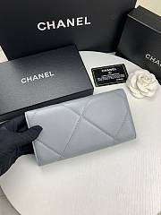 Chanel 19 Long Flap Wallet Gray AP0955 size 19.5x10x2.5 cm - 3