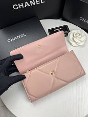 Chanel 19 Long Flap Wallet Light Pink AP0955 size 19.5x10x2.5 cm - 5