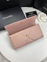 Chanel 19 Long Flap Wallet Light Pink AP0955 size 19.5x10x2.5 cm - 3