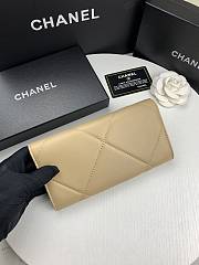 Chanel 19 Long Flap Wallet Beige AP0955 size 19.5x10x2.5 cm - 4