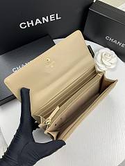Chanel 19 Long Flap Wallet Beige AP0955 size 19.5x10x2.5 cm - 3