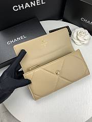 Chanel 19 Long Flap Wallet Beige AP0955 size 19.5x10x2.5 cm - 2