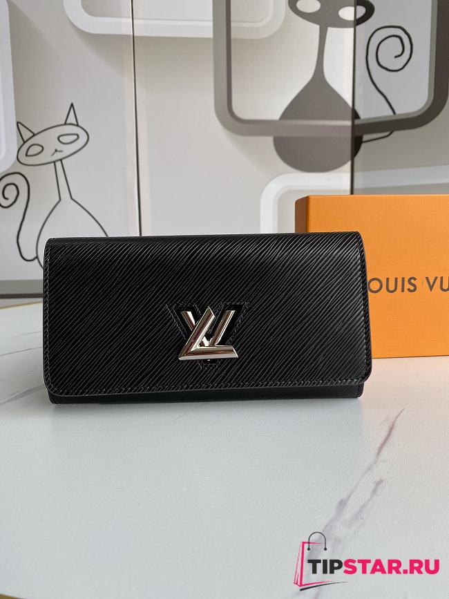 LV Twist Wallet Black size 19.0x 10.5x 2.5 cm - 1