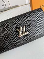 LV Twist Wallet Black size 19.0x 10.5x 2.5 cm - 4