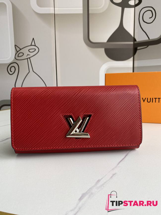 LV Twist Wallet Red size 19.0x 10.5x 2.5 cm - 1
