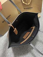 Burberry Check and Leather Medium Tote size 34x14x28 cm - 3