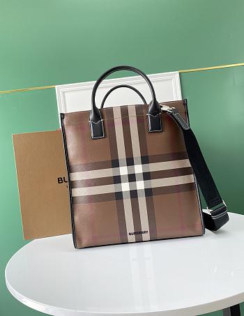 Burberry Denny Vintage Check Tote Bag in Brown size 37x35x14 cm