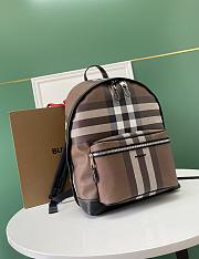 Burberry Check-pattern Backpack in Brown size 30.5x14.5x42.5 cm - 3