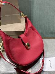 Bvlgari Serpenti Ellipse Shoulder Bag Red 291636 size 25.5x25x5.5 cm - 2