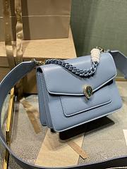 Bvlgari Serpenti Forever S Crossbody Bag Blue 291469 size 20x14x8.5 cm - 2