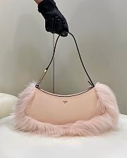 Fendi O'Lock Swing Pastel Pink Leather Clutch size 32x11x5 cm - 1