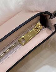 Fendi O'Lock Swing Pastel Pink Leather Clutch size 32x11x5 cm - 3