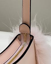 Fendi O'Lock Swing Pastel Pink Leather Clutch size 32x11x5 cm - 2