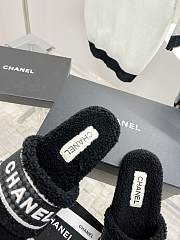Chanel Shearling Slipper Black - 4