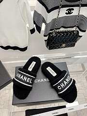 Chanel Shearling Slipper Black - 2