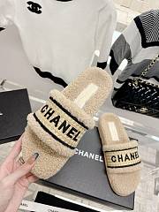 Chanel Shearling Slipper Beige - 4
