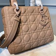 Dior Medium Lady Bag Blush Ultramatte M0565 size 24x20x12 cm - 5