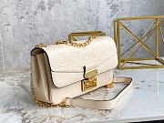 LV Marceau Cream Beige Grained Leather M46201 size 24.5x15x6.5 cm - 5