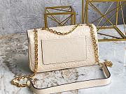 LV Marceau Cream Beige Grained Leather M46201 size 24.5x15x6.5 cm - 3