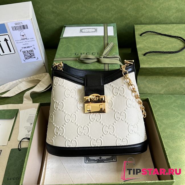 Gucci Small GG Shoulder Bag White 675788 Size 25x21x9 cm - 1