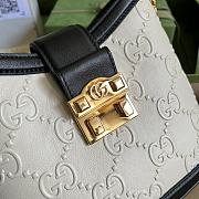 Gucci Small GG Shoulder Bag White 675788 Size 25x21x9 cm - 3