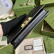 Gucci GG Wallet With Chain Black 676155 size 19x10x4 cm - 4