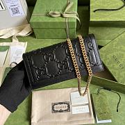 Gucci GG Wallet With Chain Black 676155 size 19x10x4 cm - 5