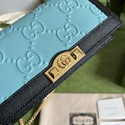 Gucci GG Wallet With Chain Blue 676155 size 19x10x4 cm - 5