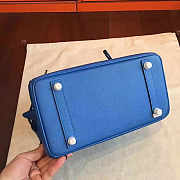 Hermes Birkin Royal Blue Epsom Leather Size 30x22x16 cm - 2