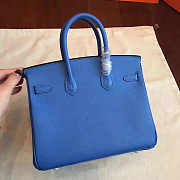 Hermes Birkin Royal Blue Epsom Leather Size 30x22x16 cm - 3