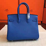 Hermes Birkin Royal Blue Epsom Leather Size 30x22x16 cm - 5