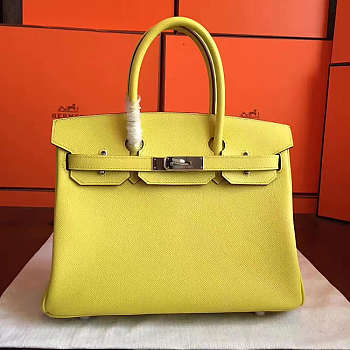 Hermes Birkin Yellow Epsom Leather Size 30x22x16 cm