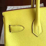 Hermes Birkin Yellow Epsom Leather Size 30x22x16 cm - 5