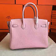 Hermes Birkin Rose Sakura Togo Leather Size 30x22x16 cm - 4
