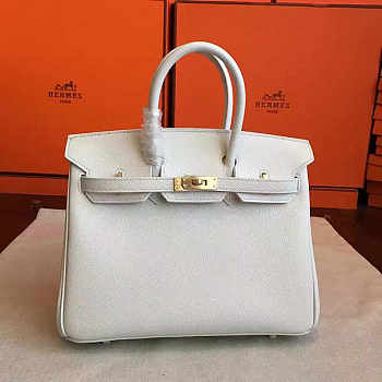 Hermes Birkin White Epsom Leather Size 30x22x16 cm