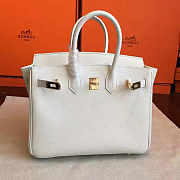 Hermes Birkin White Epsom Leather Size 30x22x16 cm - 2