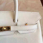 Hermes Birkin White Epsom Leather Size 30x22x16 cm - 5