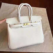Hermes Birkin White Epsom Leather Size 30x22x16 cm - 3