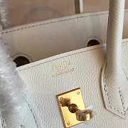 Hermes Birkin White Epsom Leather Size 30x22x16 cm - 6