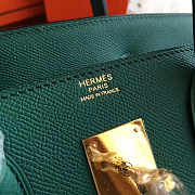 Hermes Birkin Malachite Epsom Leather Gold Metal Size 30x22x16 cm - 3