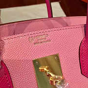 Hermes Birkin Rose Tyrien Epsom Leather Size 30x22x16 cm - 2