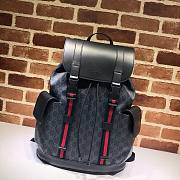 Gucci GG Supreme Black Backpack 495563 size 34x42x16 cm - 1