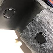 Gucci GG Supreme Black Backpack 495563 size 34x42x16 cm - 6