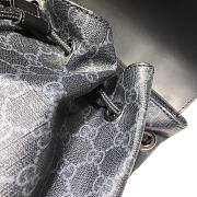 Gucci GG Supreme Black Backpack 495563 size 34x42x16 cm - 5