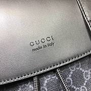 Gucci GG Supreme Black Backpack 495563 size 34x42x16 cm - 2