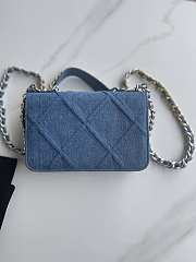 Chanel Flap Bag Denim Size 19 x 11.5 x 7 cm - 5