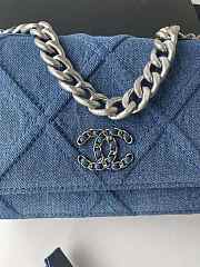 Chanel Flap Bag Denim Size 19 x 11.5 x 7 cm - 2