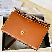 Celine Wallet On Chain Cuir Triomphe Brown Size 19 x 11 x 4 cm - 5